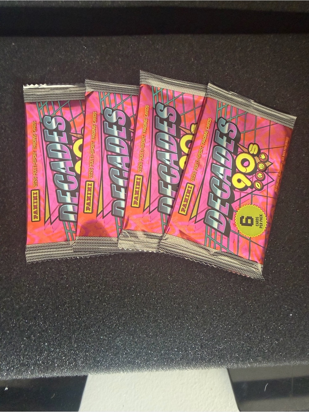 Brand New, Panini Decades 90’s TCG Booster Packs - Lot of 4 Multi-Sport